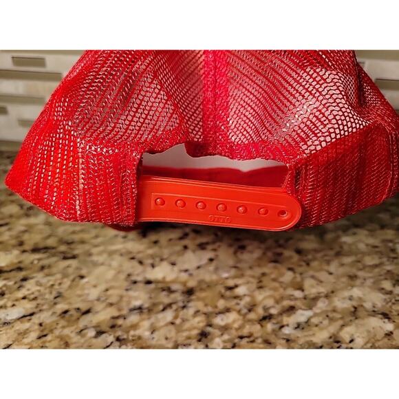 Rare Vintage Red & White Meshback BMX Trickstars Snapback Hat Autographed Auto - Picture 7 of 11